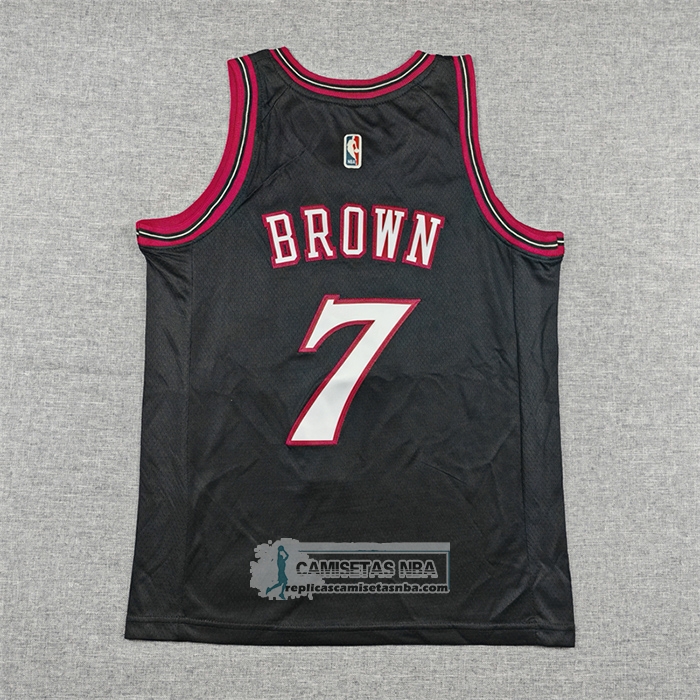 Camiseta Nino Philadelphia 76ers Jaylen Brown NO 7 Classic 2025-26 Negro